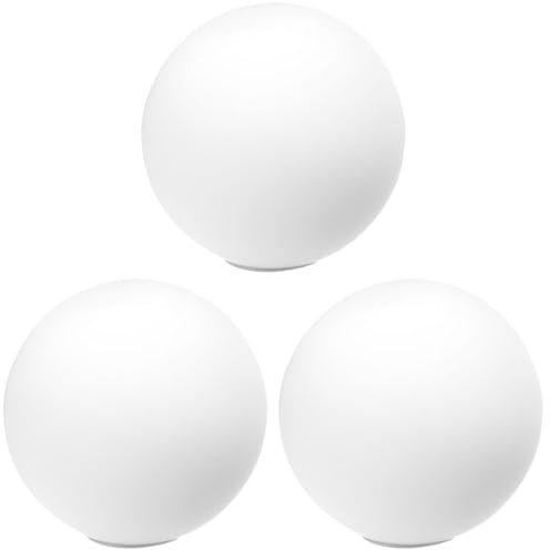 Cabilock 3pcs Large Glass Lamp Shade for Hanging Light Shade Screw in Lampshade Replacement for Floor Lamps Ceiling Fan Chandelier Wall Light Glass Chandeliers - Sphere