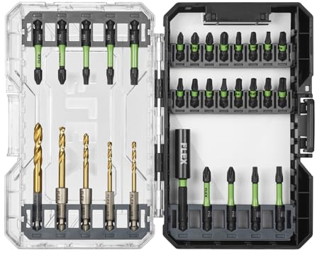 FLEX STACK PACK 31-Piece Impact Drill and Drive Bit Set - FAM10001-31