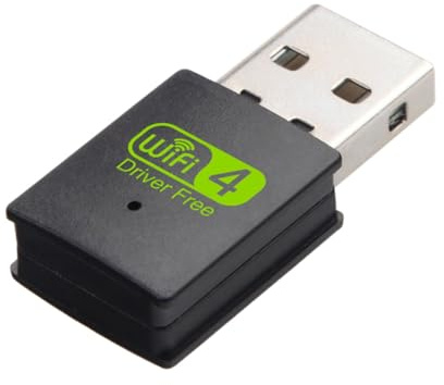 Foyucool Tarjeta de red inalámbrica de 300 m, USB externo para computadora, receptor WiFi de red inalámbrica, sin controlador