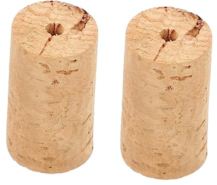 Holzflötenstopfen Kork Ersatzteil für Flötenreparatur Khaki | Leicht und Tragbar, Einfach Einzubauen, Praktisches Zubehör für Musikinstrumente, 2 Stück Packung in Khaki