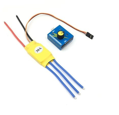 IINKUEYK 30A DC high-Power brushless servo Tester, Electronic Governor, Tester, Three-Speed Switching Electronic Starter Controller