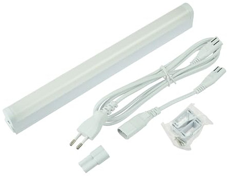 Rolux LED Unterbauleuchte 4W, 277mm, 3-in-1 Lichtfarbe 3000K/4000K/6500K, 3-Stufen dimmbar, inkl. Netzstecker, erweiterbar