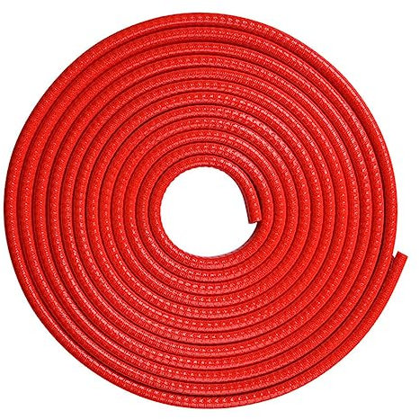 HAPINARY Joint D'étanchéité Voiture Bande de Portière Rouge 4 Mètres Pvc et Fer Insonorisant Facile à Installer pour Protection des Bords de Portes et Coffres