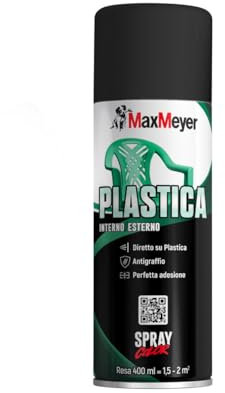 MAXMEYER Spray Plastica Nero R9005 0.400 L