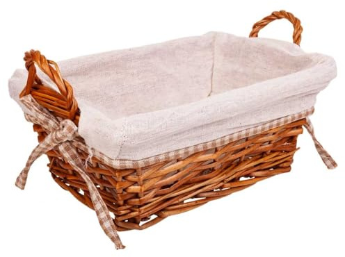 Panera mimbre forrada 25x18x10h cm