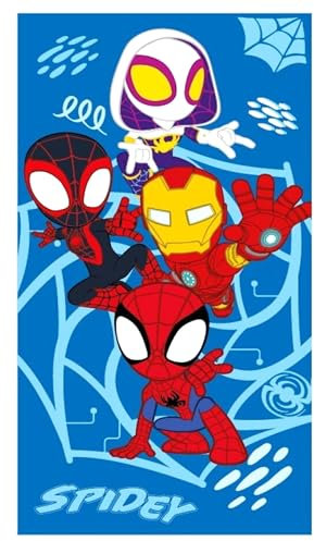 Aymax Toalla de playa para niños, toalla de playa, toalla de baño, toalla de ducha, toalla para niñas y niños, poliéster, 70 x 140 cm (Spidey)