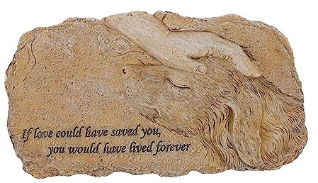 ibasenice Pierre Commémorative pour Animaux De Compagnie Résine Statue De Chien Ornement De Jardin pour Souvenir