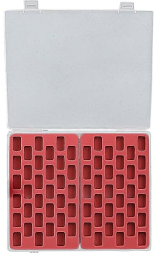 Ericetion Leere Spulenbox 66 Feldern, Spulen-Organizer-hülle, Nähgarn-aufbewahrungsbox, Näh-bastelbox, Aufbewahrungsbox, Spulenbox-Organizer Für Nähspulen