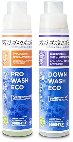 FIBERTEC Set Pro Wash Eco & Down Wash Eco Waschmittel 250ml