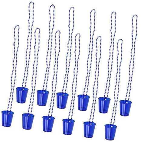 THINCAN Collier de verre à liqueur avec perles pour fête de la bière - En plastique - Pour fête de la bière - Costume de fête de la bière, IR0926B22 5, taille unique
