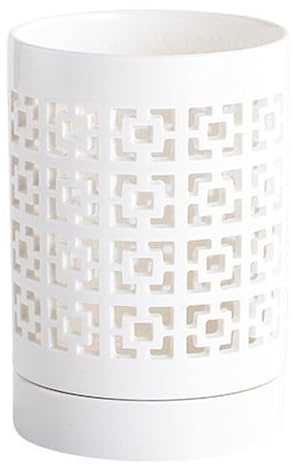 Vasi per orchidee con fori Vasi per orchidee traspiranti da 4 pollici per il rinvaso Fioriera in ceramica con sottovaso che favorisce la circolazione dell'aria e la crescita delle piante per il rinva