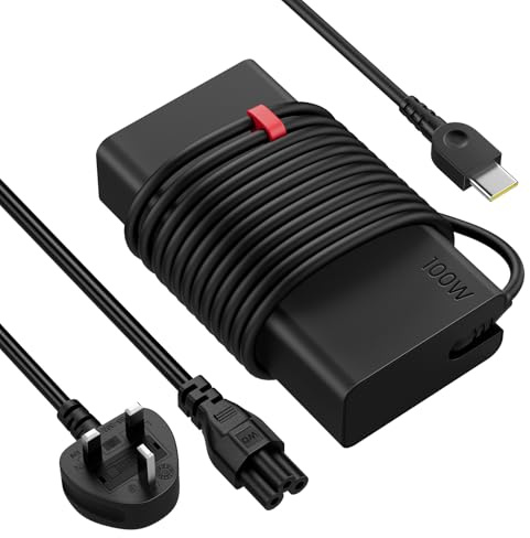 Cargador USB C 100W para Lenovo ThinkPad X1 Carbon, Yoga, Legion - Adaptador Tipo C 20V 5A (Cable Total 2,9m) - Alimentación para MacBook Pro/Air, DELL XPS, HP - Carga Rápida para Portátil