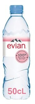 Eau Minérale Naturelle, Pack de 48 Bouteilles en PET, 50cl par Bouteille, 2 Caisses avec 4 Packs de 6