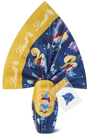 Lindt Uova di Pasqua 2026 per Bambini di Cioccolato al Latte, Uovo con Doppia Sorpresa, Maghi, Idea Regalo Pasqua, Formato 240g