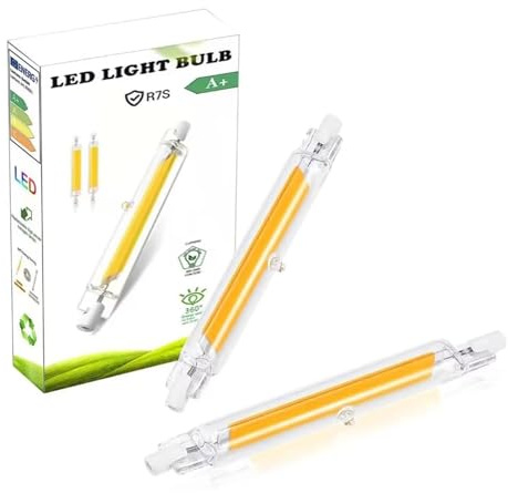 EIMOPE R7S LED Leuchtmittel 118mm 20W Dimmbar, Ersetzt 100W/200W Halogenlampe, 3000K Warmweiß 2000LM, Kein Flackern, 360° Abstrahlwinkel, 2er Pack