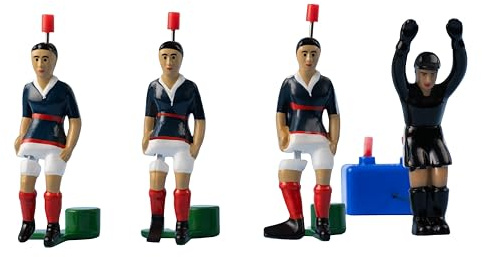 TIPP-KICK World Cup Classics - France 1998 World Champions Player Set Including Kicker, Top-Kicker, Star-Kicker Goalkeeper I Football Accessories