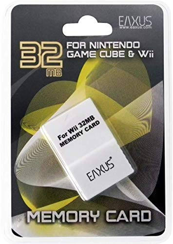 Eaxus® 32MB Memory Card - Carte mémoire convient à Nintendo GameCube & Nintendo Wii
