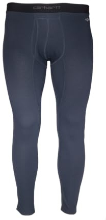 Carhartt Mens Force Midweight Classic Thermal Pant Base Layer Bottom, Navy, X-Large Tall US