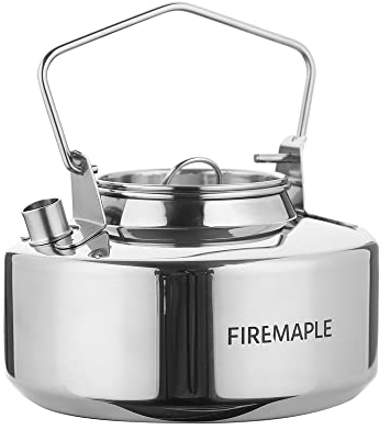 Fire-Maple Outdoor-Wasserkocher, 1 Liter, Edelstahl, Silber, Feuerschutz