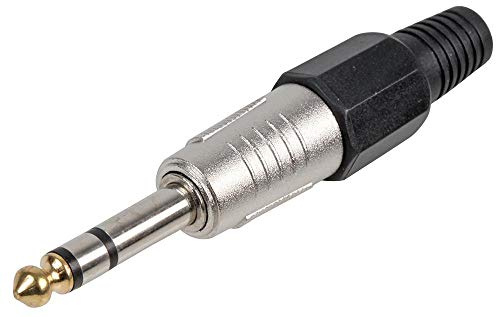 PRO SIGNAL 6.35mm (1/4) Stereo Jack Plug – Durable Nickel-Plated Audio Connector for Headphones, Mixers & PA Systems - PSG08642