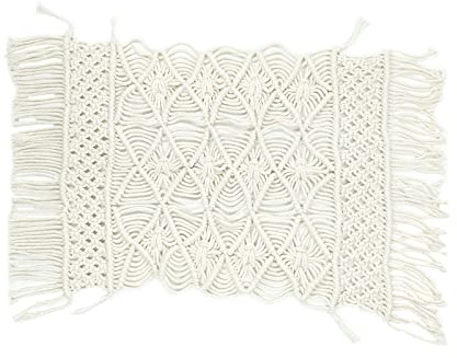 Orraphtstu Newborn Photo Props for Photography Baby Photoshoots Rug Posing Macrame Blanket (Cream F)