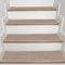 JHLGRE Tappeti per Scale Interne, 20cm*76cm 4pcs, Coprigradini per Scale, Tappetini per Scale in Legno, Tappetino Antiscivolo e Fonoassorbente con Retro Adesivo, Beige
