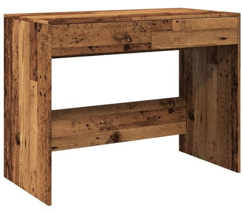 vidaXL Scrivania in Legno Antico Multistrato da Ufficio, Studio e Lavoro - 101x50x76,5 cm