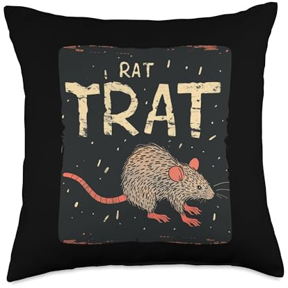 Funny Rat Costume for Traps Lovers Throw Pillow