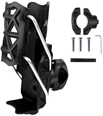 Miyanvuo Fahrrad Flaschenhalter,Fahrrad Getränkehalter - 360 Grad Drehbarer Schwerlast Trinkflaschenhalter Für Golf ATV Kinderwagen Boot Scooter Kajak Motorrad