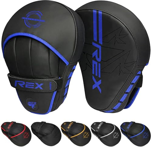 Boxing Pads Curved Focus Mitts for Adults & Kids, PU Leather Training Pads for MMA, Kickboxing, Muay Thai & Martial Arts