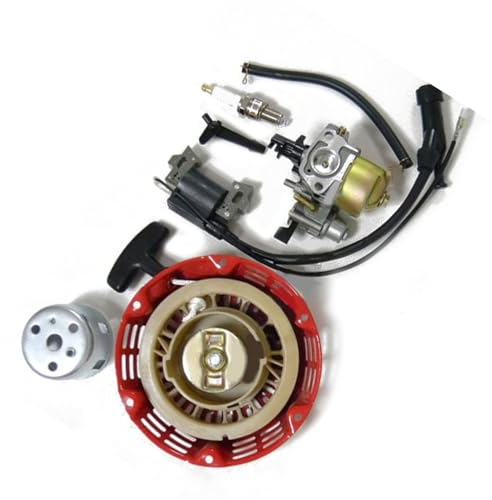 Vexilon For bobine d'allumage GX120 + bougie + carburateur Carb + démarreur à traction/recul Démarreur manuel de jardin