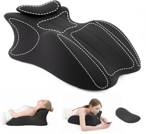 Blomise New Ergonomic Support Pillow, 27° Wedge Cushion Pillow for Neck Back, Hip Posture Alignment, Rebound Memory Foam Ergonomic Posture Support for Sitting Reading Lou