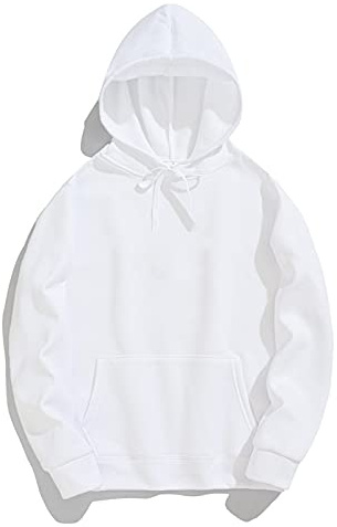 Genérico Sudadera Hombre con Capucha 100% Algodón Manga Larga Casual Deportiva Invierno Suave Caballero Slim Fit Bolsillo Canguro A8