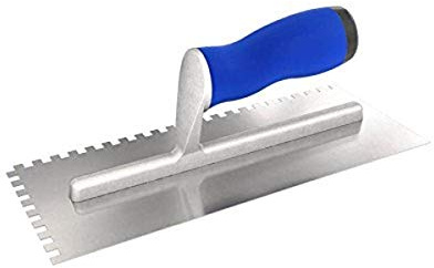 Bon 14-306 28/10,2-1,27°cm Maurerkelle, quadratisch eingekerbt, mit Tiefen-Komfortgriff