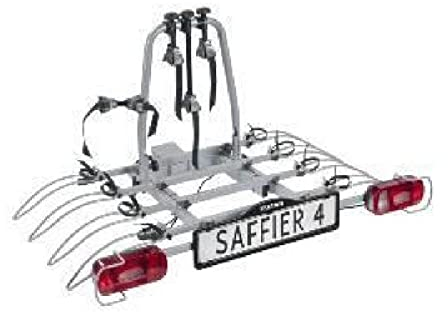 Eufab - Porte-vélos basculant sur attelage 4 vélos SAFFIER - Eufab