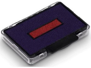 Trodat Stempel-Ersatzkissen 6/53/2 VE=2 Stück blau/rot