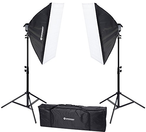 Bresser Tageslicht-Set mit Lampenstativ und Lampe, 2250W, schwarz