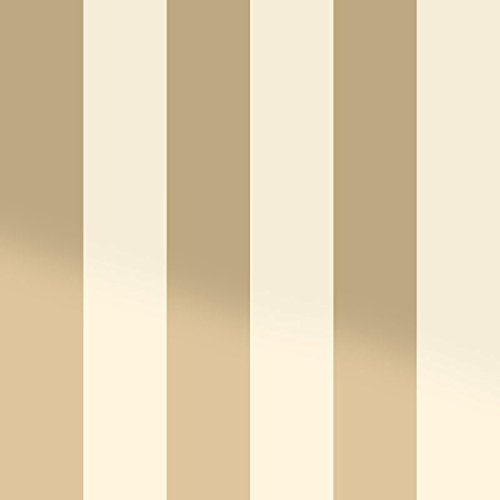 Holden Decor Statement Wallpaper Dillan Stripe Cream/Gold 12761 Full Roll