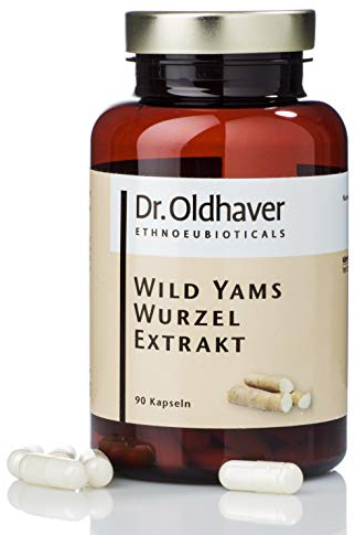Dr. Oldhaver Wild Yams Wurzel Extrakt (90 Kapseln), Yamswurzel hochdosiert - Hoher Diosgenin Gehalt 300mg, Spitzenqualität - Made in Germany, Farb- & Konservierungsstoffe, während der Menopause