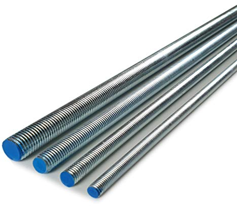 Isolbau Gewindestange M12 x 1 m Gewindebolzen - Stahl 5.8 galvanisch verzinkt, DIN 975/976-5 Stück