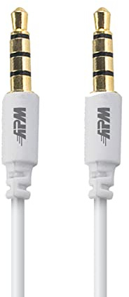 APM 418017 Stereo Jack Cable 3.5 mm Male/Male 1.5 m White