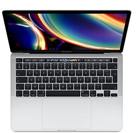 2017 Apple MacBook Pro Touch with Intel 3.1 GHz Core i5 chip (13-inch, 8GB RAM, 512GB SSD Storage) (Azerty France) - Argento (Ricondizionato)