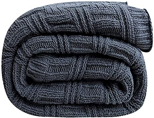 59X 79 verdicken warme Flauschige Mikrofaser leichte Strickdecken für Couchbett Sofa Braun
