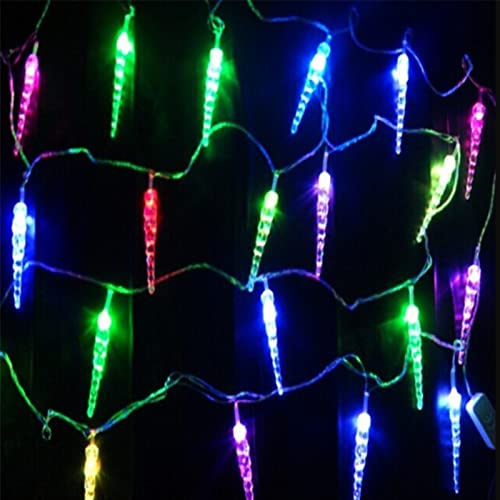 Weihnachtsbeleuchtung Außen Solar Mit Fernbedienung, Led Eiszapfen Lichterkette Weihnachten Außen Solar, Weihnachtsdeko Aussen Beleuchtet Amerikanisch, Garten Weihnachtsbaum Lichterkette (Bunt 5m)