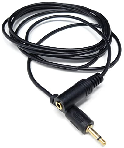 drut Cavo di prolunga Jack Mono da 3,5 mm da 2 m a Presa da 3,5 mm Connettori Dorati, Spina Maschio a Presa Femmina 6,5 Piedi