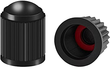 CGEAMDY 30Pcs Tire Valve Caps, Plastic Dust Proof Air Caps Cover for Car Tyre, Airtight Seal Stem Covers with O Rubber Ring, Auto Accessories Universal for Trucks, Motorcycles, Bicycles, SUV (Black)