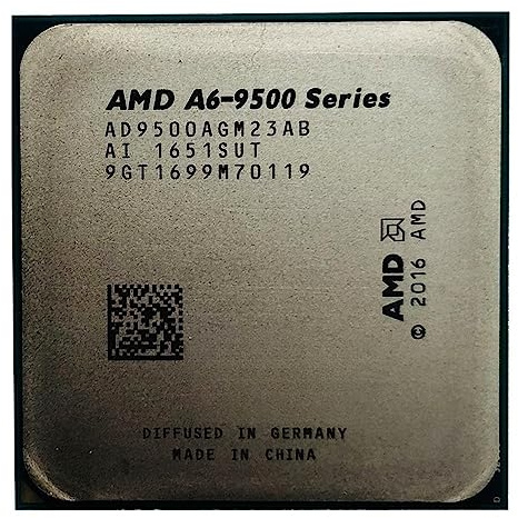 LANCHY AMD A6-Series A6-9500 CPU Procesador de Escritorio de 2 núcleos y 2 Hilos Usado 3,5 GHz 1M 65W Socket AM4