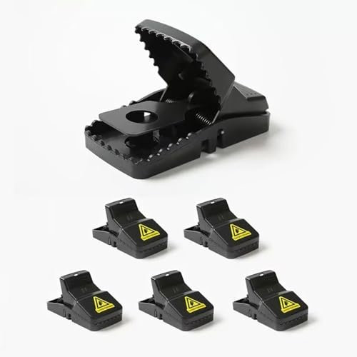 WENRENMK 6 Stück Mausefalle - Wiederverwendbare Mäusefalle - Ohne Rattengift - Professionelle Mausefalle Schlagfalle für Küche, Garten, Garage, Keller