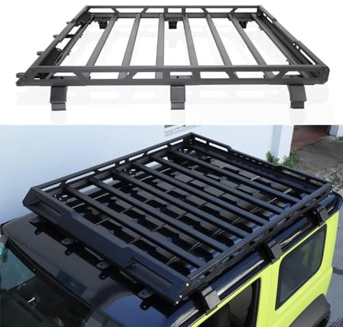 XNYXLPP Gepäckträger auf dem Dach, Dachträger-Korbschale aus Aluminiumlegierung, Dachgepäckträger, Gepäckträger, für Suzuki Jimny