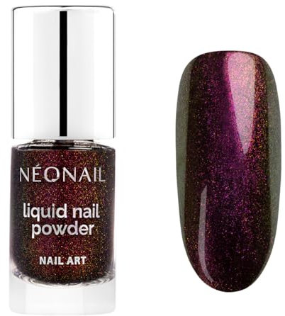 NEONAIL Liquid Nail Powder Chameleon 02 - Flüssiger Nagelpuder - Chrome Nail Powder - Glitzer Nägel Puder - Nail Art - Nageldesign Zubehör - Glitter Powder - Chrom Nagelpuder - Grün, Rose - 6,5 ml
